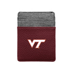 Wholesale Virginia Tech Pebble Front Pocket Wallet MARN