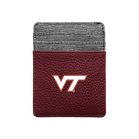 Wholesale Virginia Tech Pebble Front Pocket Wallet MARN