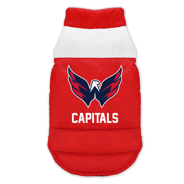 Wholesale Washington Capitals Pet Parka Puff Vest