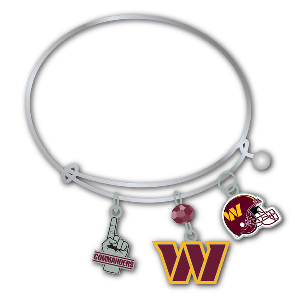 Wholesale Washington Commanders NFL / BRC001 - 3 Charm Bracelet