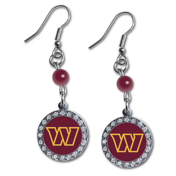 Wholesale Washington Commanders NFL / EAR007 - Rhinestone Dangle Earrings