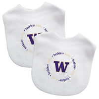 Wholesale Washington Huskies - Baby Bibs 2-Pack