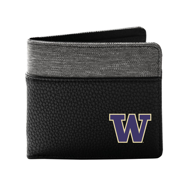 Wholesale Washington Huskies Pebble BiFold Wallet BLCK