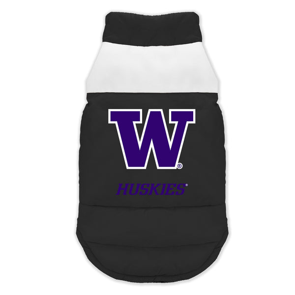 Wholesale Washington Huskies Pet Parka Puff Vest