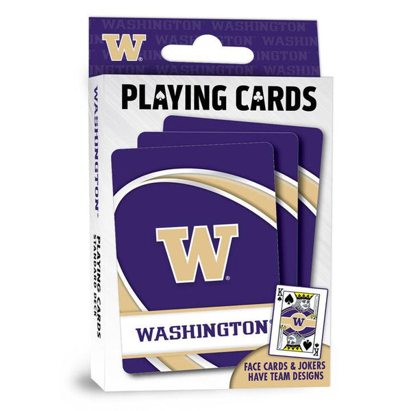 Wholesale Washington Huskies Playing Cards - 54 Card Deck
