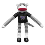Wholesale Washington Huskies Team Sock Monkey Pet Toy