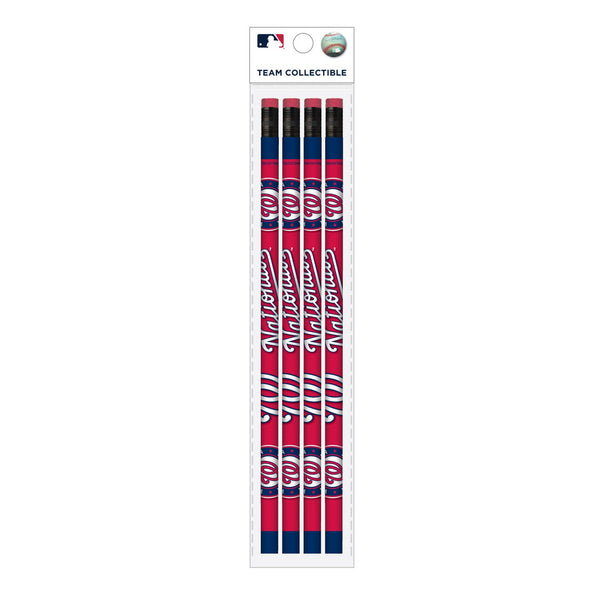 Wholesale Washington Nationals MLB / PCL001 - Cool Color Pencils 4PK