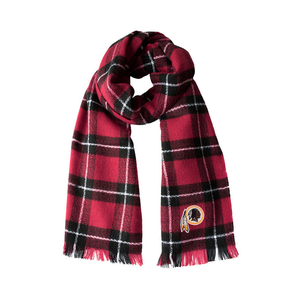 Wholesale Washington Redskins Plaid Blanket Scarf MN-BLK