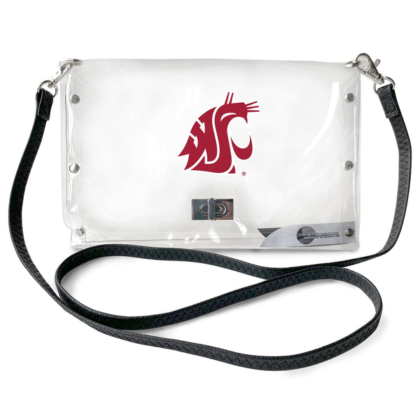 Wholesale Washington State Cougars Clear Envelope Purse STRAP
