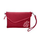 Wholesale Washington State Cougars Fold Over Crossbody Pebble Dark Red
