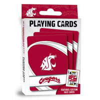 Wholesale Washington State Cougars Playing Cards - 54 Card Deck