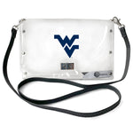 Wholesale West Virginia Mountaineers Clear Envelope Purse STRAP