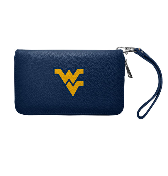 Wholesale West Virginia Mountaineers Zip Organizer Wallet Pebble Navy