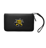 Wholesale Wichita State Shockers Zip Organizer Wallet Pebble Black