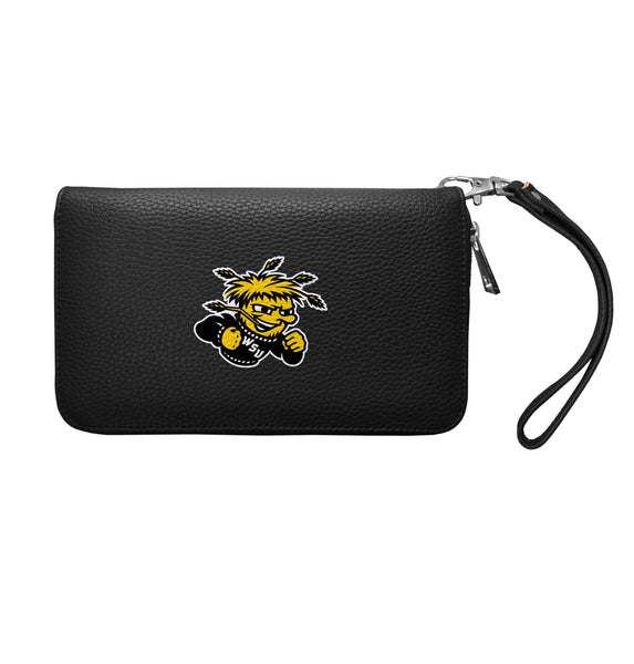 Wholesale Wichita State Shockers Zip Organizer Wallet Pebble Black