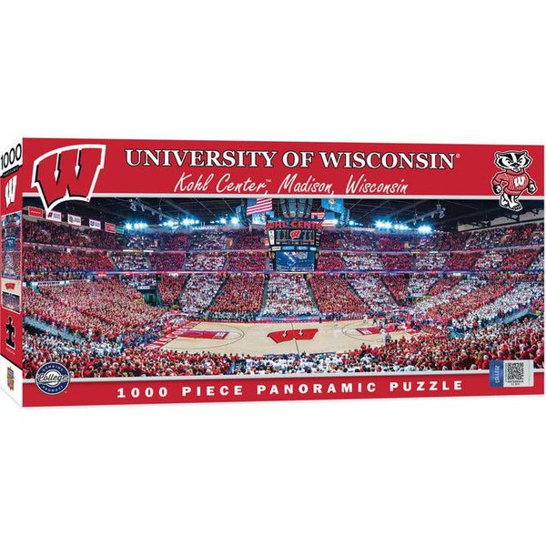 Wholesale Wisconsin Badgers - 1000 Piece Panoramic Jigsaw Puzzle - Basketball