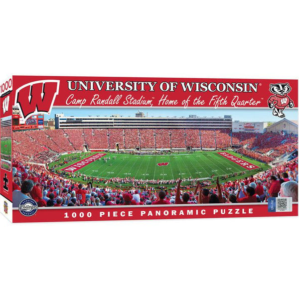 Wholesale Wisconsin Badgers - 1000 Piece Panoramic Jigsaw Puzzle - Center View