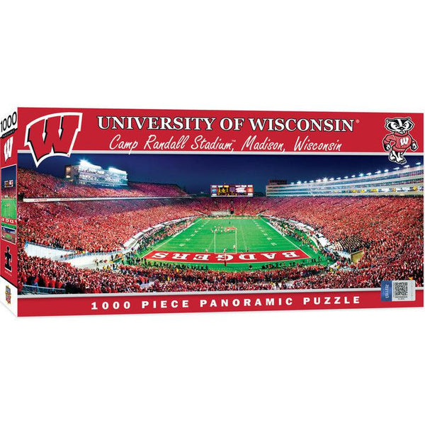 Wholesale Wisconsin Badgers - 1000 Piece Panoramic Jigsaw Puzzle - End View