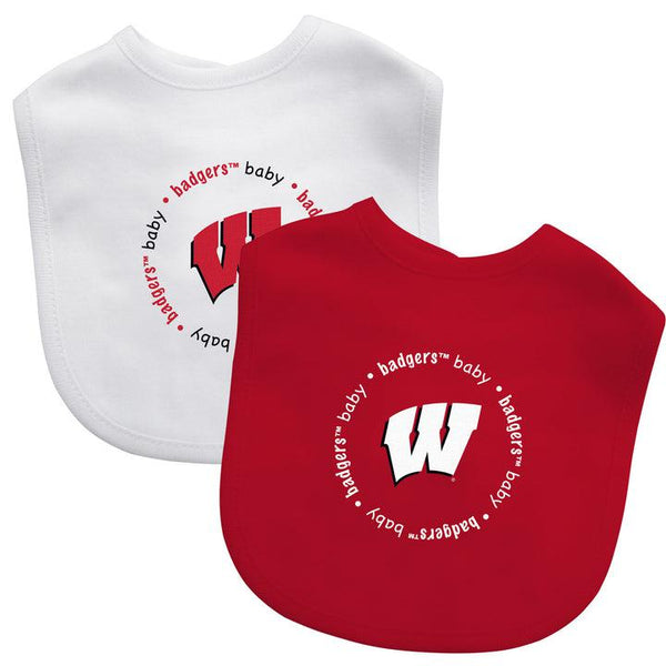 Wholesale Wisconsin Badgers - Baby Bibs 2-Pack