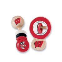 Wholesale Wisconsin Badgers - Baby Rattles 2-Pack