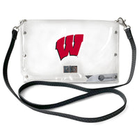 Wholesale Wisconsin Badgers Clear Envelope Purse STRAP