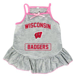 Wholesale Wisconsin Badgers Pet Dress Grey Type- Assorted Sizes