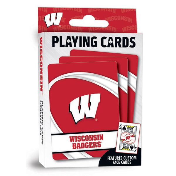 Wholesale Wisconsin Badgers Playing Cards - 54 Card Deck